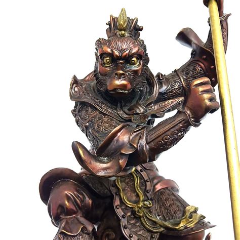 Sun Wokong Statue Brass Perfect Detail Sun Wukong Statue Etsy