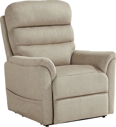 Willeta Beige Microfiber Power Lift Recliner Rooms To Go