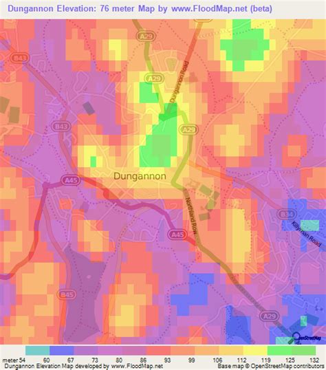 Elevation of Dungannon,UK Elevation Map, Topography, Contour