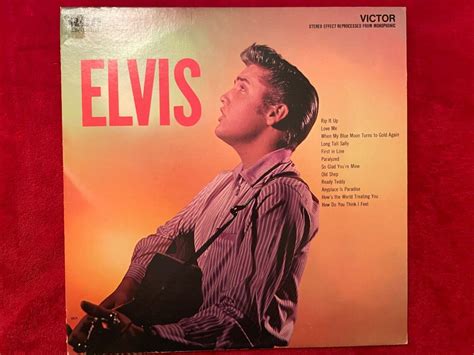 Elvis Presley Elvis Lp 1956 Reissue Rca Lsp 1382e Rock 33rpm Us Nm