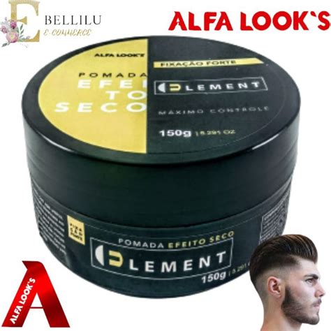 Pomada Efeito Seco Element Alfa Looks 60g Shopee Brasil