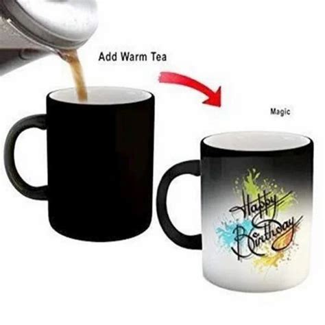 Multicolor Printed Sublimation Magic Mug For Gifting Size 4 5 Inch