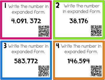 Place Value Task Cards By Fabulously Fourth TPT