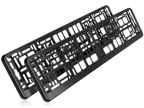 Zestaw Ramek Pod Tablice Rejestracyjne Czarne Elastyczne Szt Erli Pl