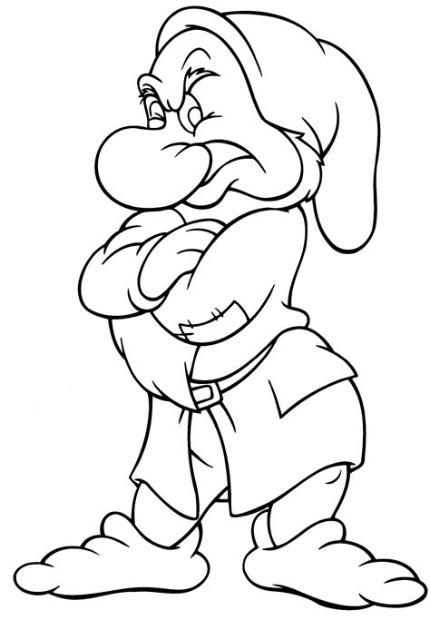 Disney Coloring Pages Grumpy The Disney Nerds Podcast