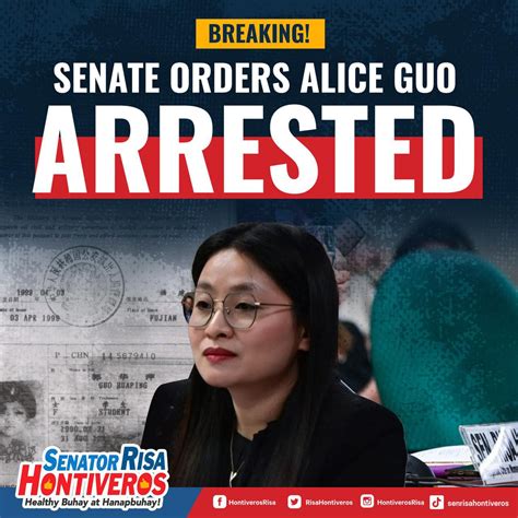 Pahayag Ni Sen Risa Hontiveros Sa Order Na Pag Aresto Ng Senado Kay