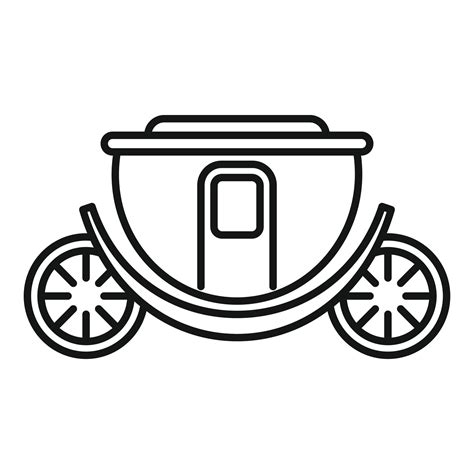 Brougham Carriage Icon Outline Style 14500232 Vector Art At Vecteezy