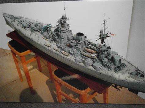 1 128th Royal Navy Nelson Class Battleship Fleetscale Model Warship