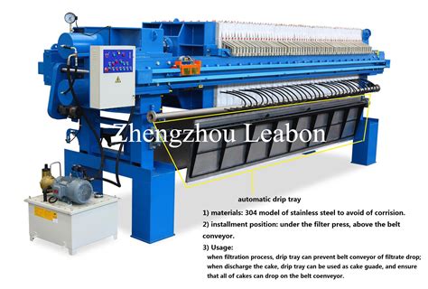 Sludge Chamber Membrane Filter Press Equipment With PP Plate China