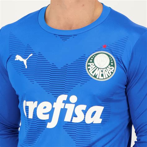 Camisa Puma Palmeiras Goleiro I 2023 Manga Longa 21 Weverton FutFanatics