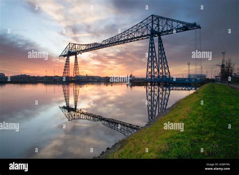 Tees Transporter Bridge Or The Middlesbrough Transporter Aerial