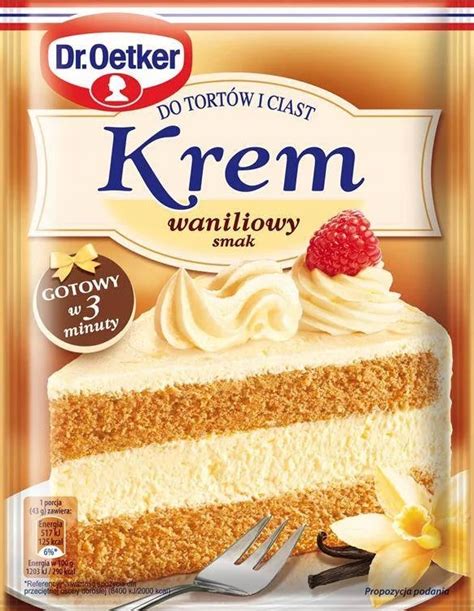 Krem Do Tortu Dr Oetker Smak Waniliowy 120 G 12355720022 Allegro Pl