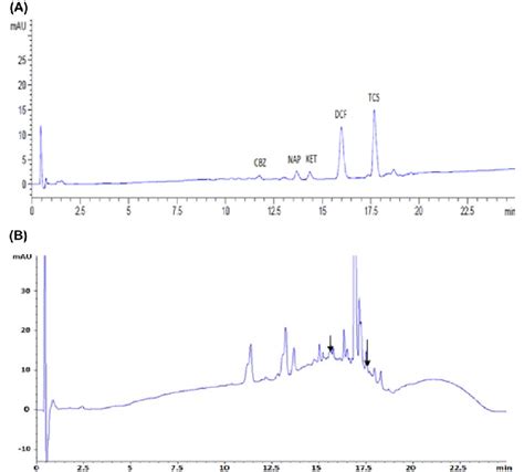 A Chromatogram Of A River Water Sample Spiked At 10 µg L −1 Of Download Scientific Diagram