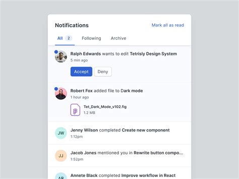 User Interface Of Notification Panel Design By Patryk Ilnicki On Flames