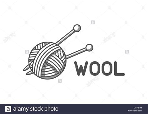 Knitting Wool Needles Stock Vector Images Alamy