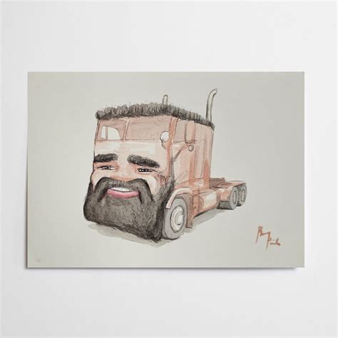 Travis Kelce Truck (original painting) | Rory Paints