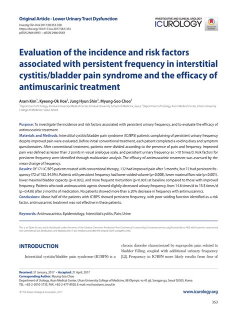 Pdf Evaluation Of The Incidence And Risk Factors Associated With