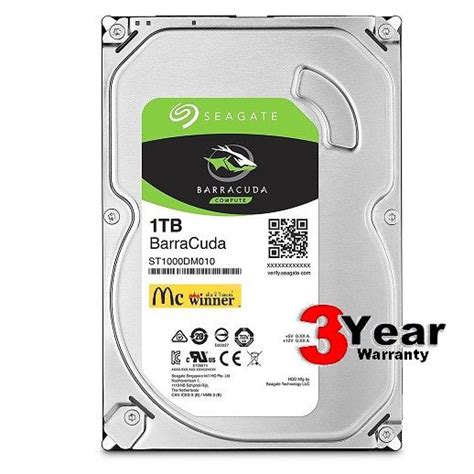 ถูกที่สุด 1tb Hdd ฮาร์ดดิสก์ Seagate Barracuda 7200rpm Sata3 St1000dm010 รับประกัน 3 ปี