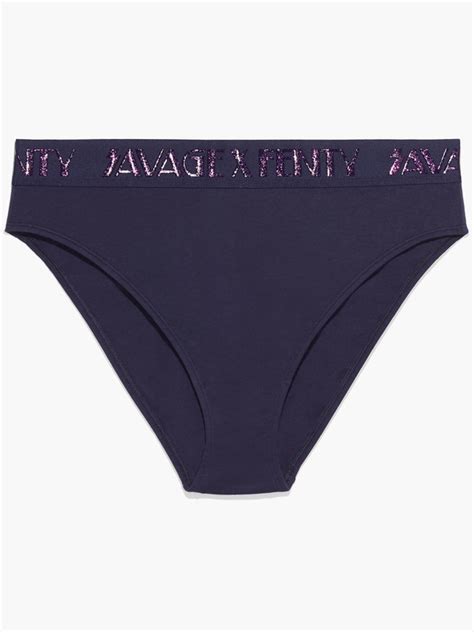 Forever Savage High Leg Bikini In Blue Savage X Fenty Netherlands