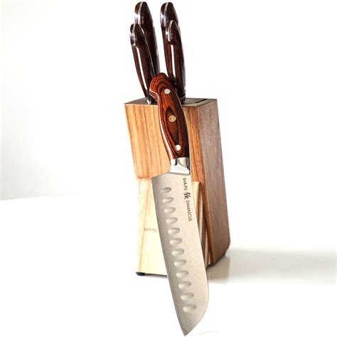 Damascus Steel 5 Piece Knife Set - Sha-Pu