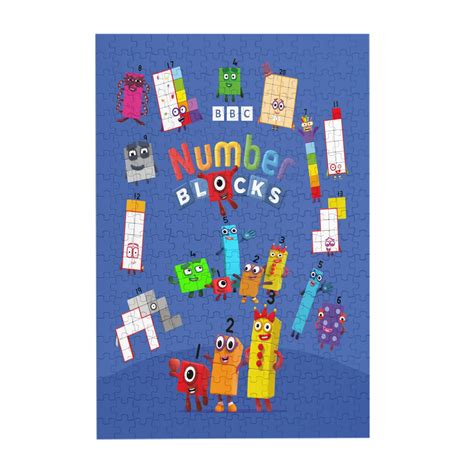 300 Pieces Number Block Puzzle For Adults And Teenagers Cartoon Jigsaw Puzzle For Room Decor