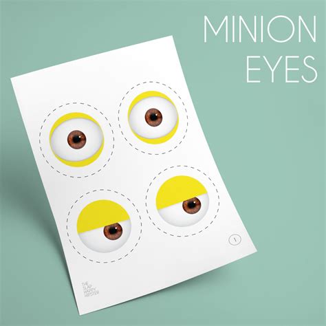 Minion Eyes Printable Template Pumpkin Decorating Mason