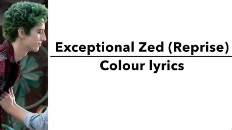 Exceptional Zed Colour Lyrics Zombies Youtube