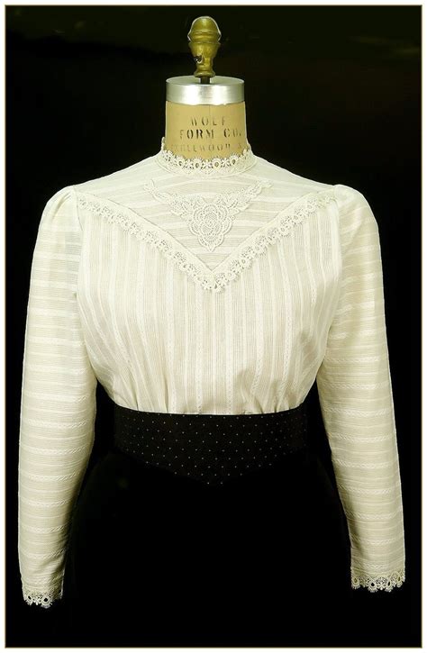 1900s Edwardian Style Blouses Tops And Sweaters