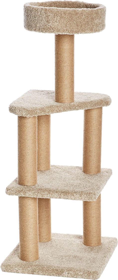 Amazon Basics Tiragraffi Ad Albero Per Gatti Grande Beige Amazon