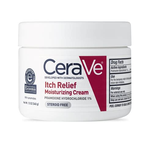 Cerave Anti Itchy Moisturizing Formula Relief Cream For Dry Skin 12 0 Oz