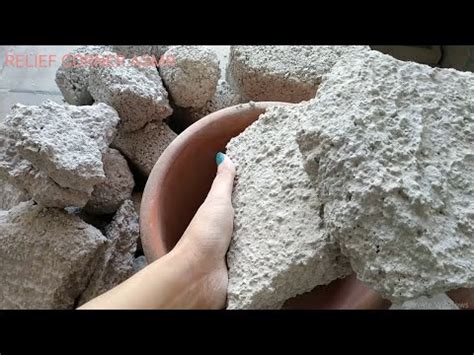 Asmr White Grainy Texture Clay Pot Crumbling Dry Crumbling