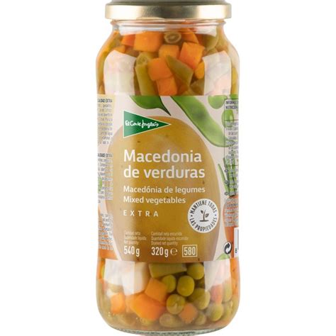 Macedonia De Verduras Extra Frasco G Neto Escurrido El Corte