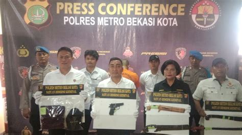 Polres Metro Bekasi Kota Tangkap Pelaku Residivis Rampok Spesialis