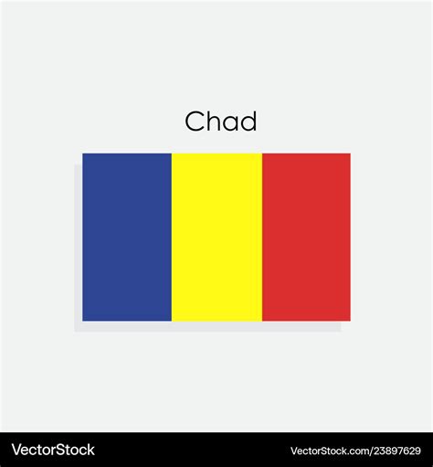 Chad flag Royalty Free Vector Image - VectorStock