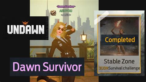 Undawn How To Obtain Dawn Survivor Title Survival Season Stable