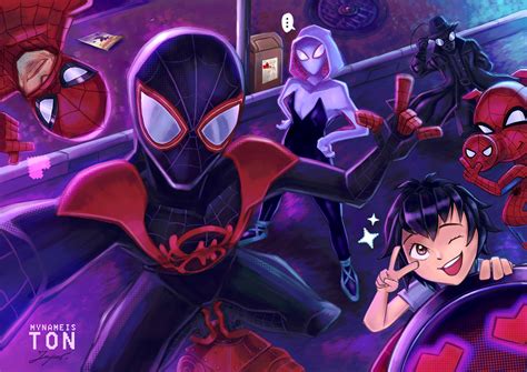 Spider Man Into The Spider Verse Fan Art Bank Home