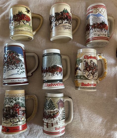 1980 1989 Budweiser Holiday Steins EBay