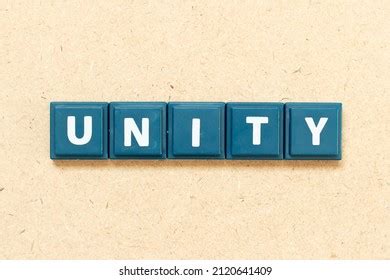 Tile Alphabet Letter Word Unity On Stock Photo 2120641409 | Shutterstock