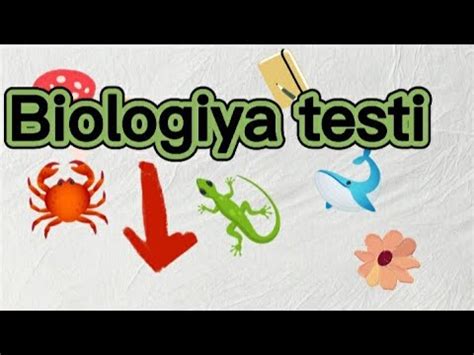 7 ci sinif Biologiya testi Online testlər YouTube