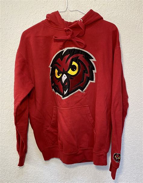 TEMPLE UNIVERSITY OWLS STELLA MASCOT LOGO RED HOODIE … - Gem