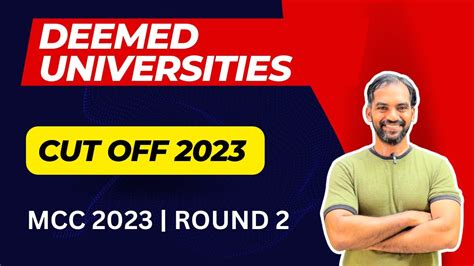 Deemed Universities Cut Off Mcc All India Quota Round