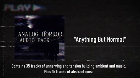 Analog Horror Audio Pack Preview - YouTube