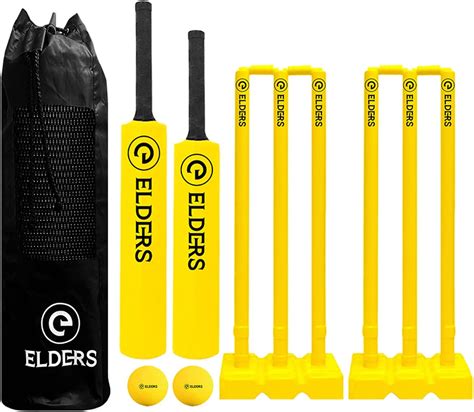 Elders Kwik Cricket Double Set 2 X Cricket Bats 1x Size 5 And 1x Size