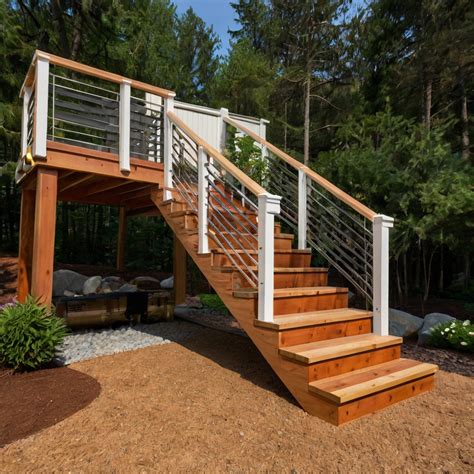 12 Deck Stairs Ideas - DIYCozy: Nails, Decor, DIY, Gardening, Holidays