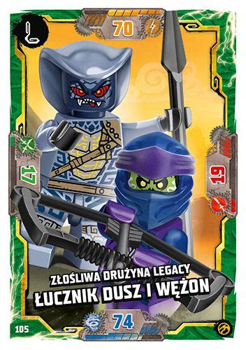 LEGO NINJAGO TCG7 Nr 105 Złośliwa drużyna Legacy Łucznik Dusz i