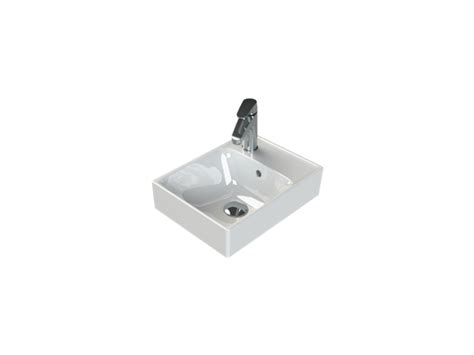 Cerastyle Sharp 40 x 30 cm Etajerli Lavabo - Banyostyle.com