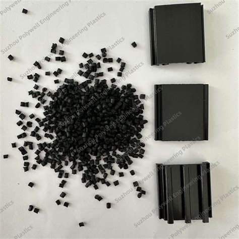 Flame Retardant Black Polyamide Pa66 Gf25 Plastic Granules For