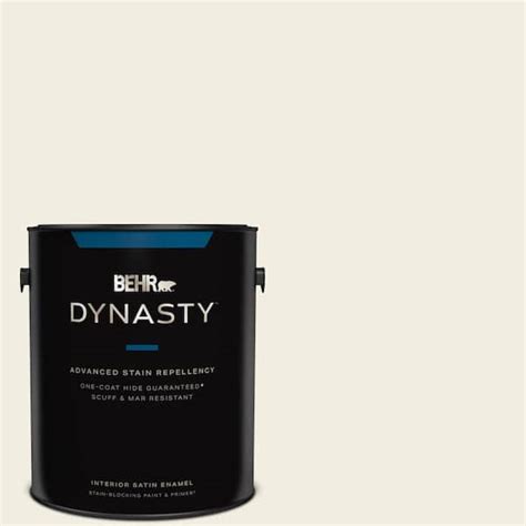 BEHR DYNASTY 1 Gal 12 Swiss Coffee Satin Enamel Interior Stain