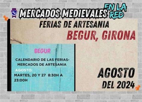 Feria Mercado De Artesan A Begur Girona Agosto