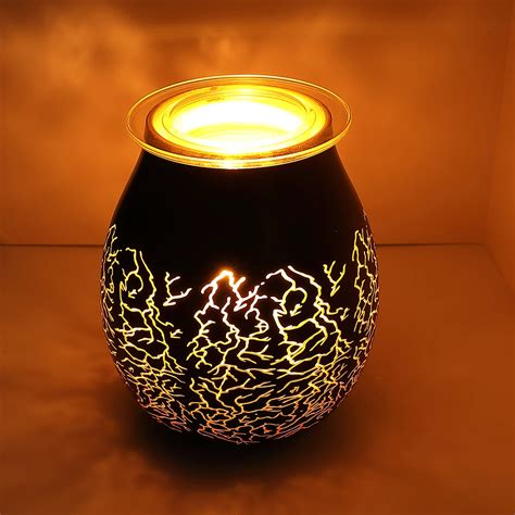 Lightning Glass Wax Melt Warmer Electric Incense Wax Tart Burner Fragrance Night Light Aroma